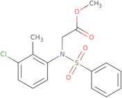 Methyl N-(3-chloro-2-methylphenyl)-N-(phenylsulfonyl)glycinate