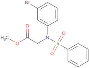 Methyl N-(3-bromophenyl)-N-(phenylsulfonyl)glycinate