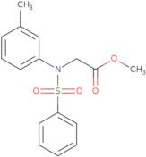 Methyl N-(3-methylphenyl)-N-(phenylsulfonyl)glycinate