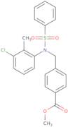 Methyl 4-{[(3-chloro-2-methylphenyl)(phenylsulfonyl)amino]methyl}benzoate