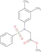 Methyl N-(3,4-dimethylphenyl)-N-(phenylsulfonyl)glycinate