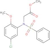 Methyl N-(5-chloro-2-methoxyphenyl)-N-(phenylsulfonyl)glycinate