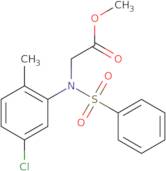 Methyl N-(5-chloro-2-methylphenyl)-N-(phenylsulfonyl)glycinate