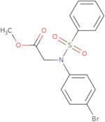 Methyl N-(4-bromophenyl)-N-(phenylsulfonyl)glycinate