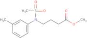 Methyl 4-[(3-methylphenyl)(methylsulfonyl)amino]butanoate