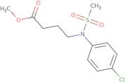 Methyl 4-[(4-chlorophenyl)(methylsulfonyl)amino]butanoate