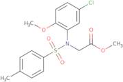 Methyl N-(5-chloro-2-methoxyphenyl)-N-[(4-methylphenyl)sulfonyl]glycinate