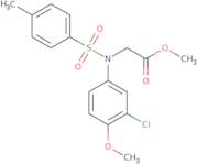 Methyl N-(3-chloro-4-methoxyphenyl)-N-[(4-methylphenyl)sulfonyl]glycinate