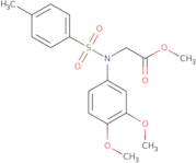 Methyl N-(3,4-dimethoxyphenyl)-N-[(4-methylphenyl)sulfonyl]glycinate