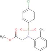 Methyl N-[(4-chlorophenyl)sulfonyl]-N-(2-methylphenyl)glycinate