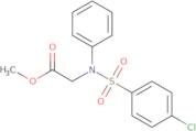 Methyl N-[(4-chlorophenyl)sulfonyl]-N-phenylglycinate