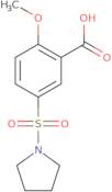 2-Methoxy-5-(pyrrolidin-1-ylsulfonyl)benzoic acid