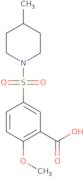 2-Methoxy-5-[(4-methylpiperidin-1-yl)sulfonyl]benzoic acid