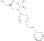 Methyl N-[4-(benzyloxy)phenyl]-N-(methylsulfonyl)glycinate