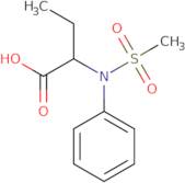 2-[(Methylsulfonyl)(phenyl)amino]butanoic acid