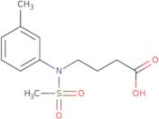 4-[(3-Methylphenyl)(methylsulfonyl)amino]butanoic acid