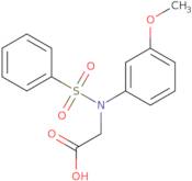 N-(3-Methoxyphenyl)-N-(phenylsulfonyl)glycine