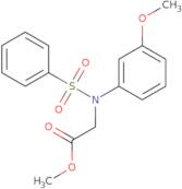 Methyl N-(3-methoxyphenyl)-N-(phenylsulfonyl)glycinate