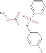 Methyl N-(4-fluorophenyl)-N-(phenylsulfonyl)glycinate