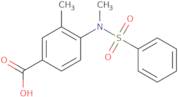 3-Methyl-4-[methyl(phenylsulfonyl)amino]benzoic acid