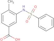 4-Methyl-3-[(phenylsulfonyl)amino]benzoic acid