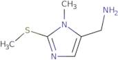 {[1-Methyl-2-(methylthio)-1H-imidazol-5-yl]methyl}amine dihydrochloride