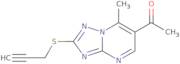 1-[7-Methyl-2-(prop-2-yn-1-ylthio)[1,2,4]triazolo[1,5-a]pyrimidin-6-yl]ethanone