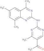 1-{4-Methyl-2-[(4,6,8-trimethylquinazolin-2-yl)amino]pyrimidin-5-yl}ethanone