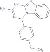 4-[4-(Methylthio)phenyl]-1,4-dihydro[1,3,5]triazino[1,2-a]benzimidazol-2-amine