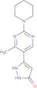 3-(4-Methyl-2-piperidin-1-ylpyrimidin-5-yl)-1H-pyrazol-5-ol