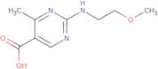 2-[(2-Methoxyethyl)amino]-4-methylpyrimidine-5-carboxylic acid