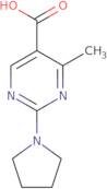 4-Methyl-2-pyrrolidin-1-ylpyrimidine-5-carboxylic acid