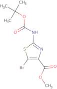 Methyl 5-bromo-2-((tert-butoxycarbonyl)amino)thiazole-4-carboxylate