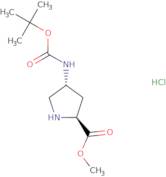 (2S,4R)-Methyl 4-((tert-butoxycarbonyl)amino)pyrrolidine-2-carboxylate hydrochloride