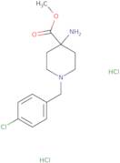 Methyl 4-amino-1-(4-chlorobenzyl)piperidine-4-carboxylate dihydrochloride