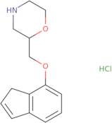 Morpholine, 2-[(1H-inden-7-yloxy)methyl]-,hydrochloride