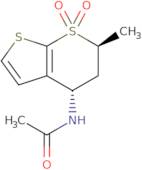 N-[(4S,6S)-6-Methyl-7,7-dioxo-5,6-dihydro-4H-thieno[2,3-b]thiopyran-4-yl]acetamide