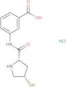 3-[(2S,4S)-4-Mercaptopyrrolidine-2-carboxamido]benzoicacidHydrochloride