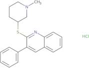 2-[(1-Methyl-3-piperidinyl)thio]-3-phenylquinolineHydrochloride