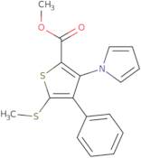 5-(Methylthio)-4-phenyl-3-(1H-pyrrol-1-yl)-2-thiophenecarboxylicacid methylester