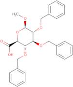 Methyl2,3,4-tris-O-(phenylmethyl)-b-D-glucopyranosiduronicacid