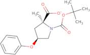 Methyl(2S,4S)-N-boc-4-phenoxy-2-pyrrolidinecarboxylate