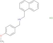 1-(4-methoxyphenyl)-N-(naphthalen-1-ylmethyl)methanamine,hydrochloride