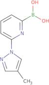 6-(4-METHYL-1H-PYRAZOL-1-YL)PYRIDINE-2-BORONIC ACID