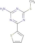 4-(Methylthio)-6-(2-thienyl)-1,3,5-triazin-2-amine