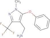 [1-Methyl-5-phenoxy-3-(trifluoromethyl)-1H-pyrazol-4-yl]methanamine