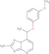 7-[1-(3-Methoxyphenoxy)ethyl][1,2,4]triazolo[1,5-a]pyrimidin-2-ylamine