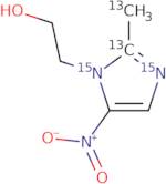 2-(Methyl-13C)-5-nitro(imidazole-2-13C-1,3-15N2)-1-ethanol