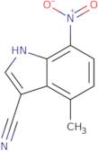 4-Methyl-7-nitro-1H-indole-3-carbonitrile