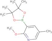 2-Methoxy-5-methyl-3-(4,4,5,5-tetramethyl-1,3,2-dioxaborolan-2-yl)pyridine